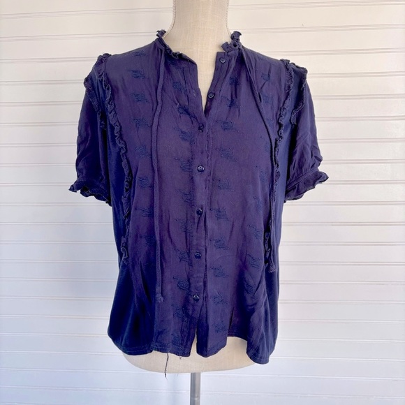 Liv Los Angeles Button blouse Size Medium - Picture 1 of 7